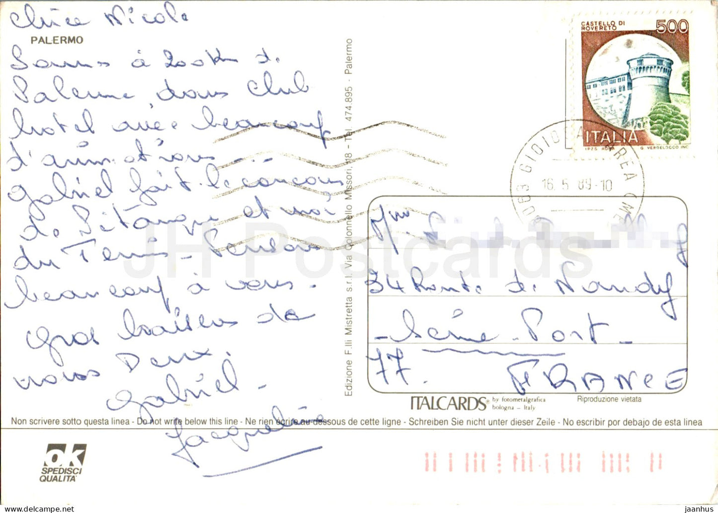 Saluti da Palermo - multiview - 1989 - Italie - occasion 