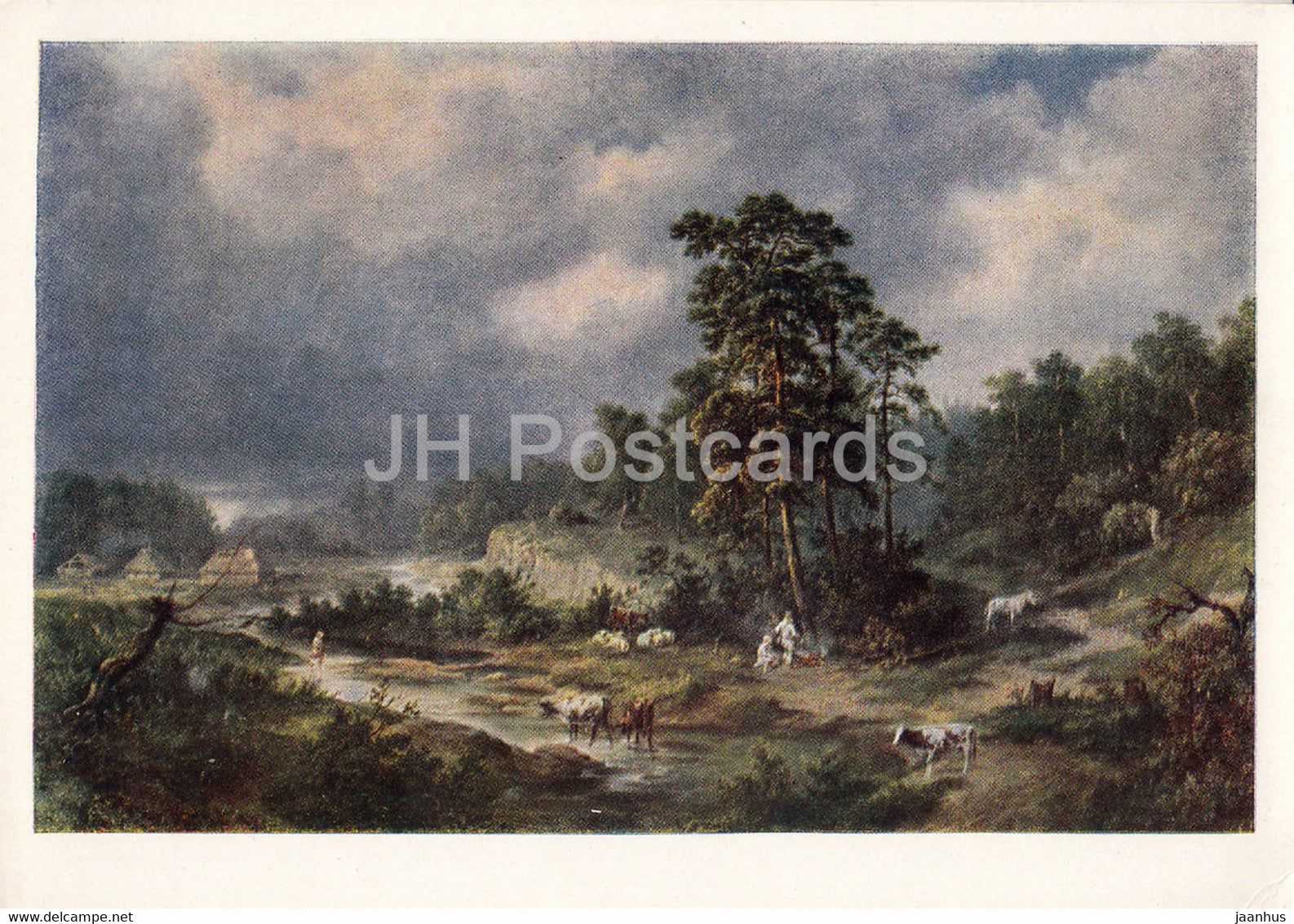 painting by A. Malinovsky - Landscape - 1 - Russian art - 1963 - Russia USSR - unused - JH Postcards