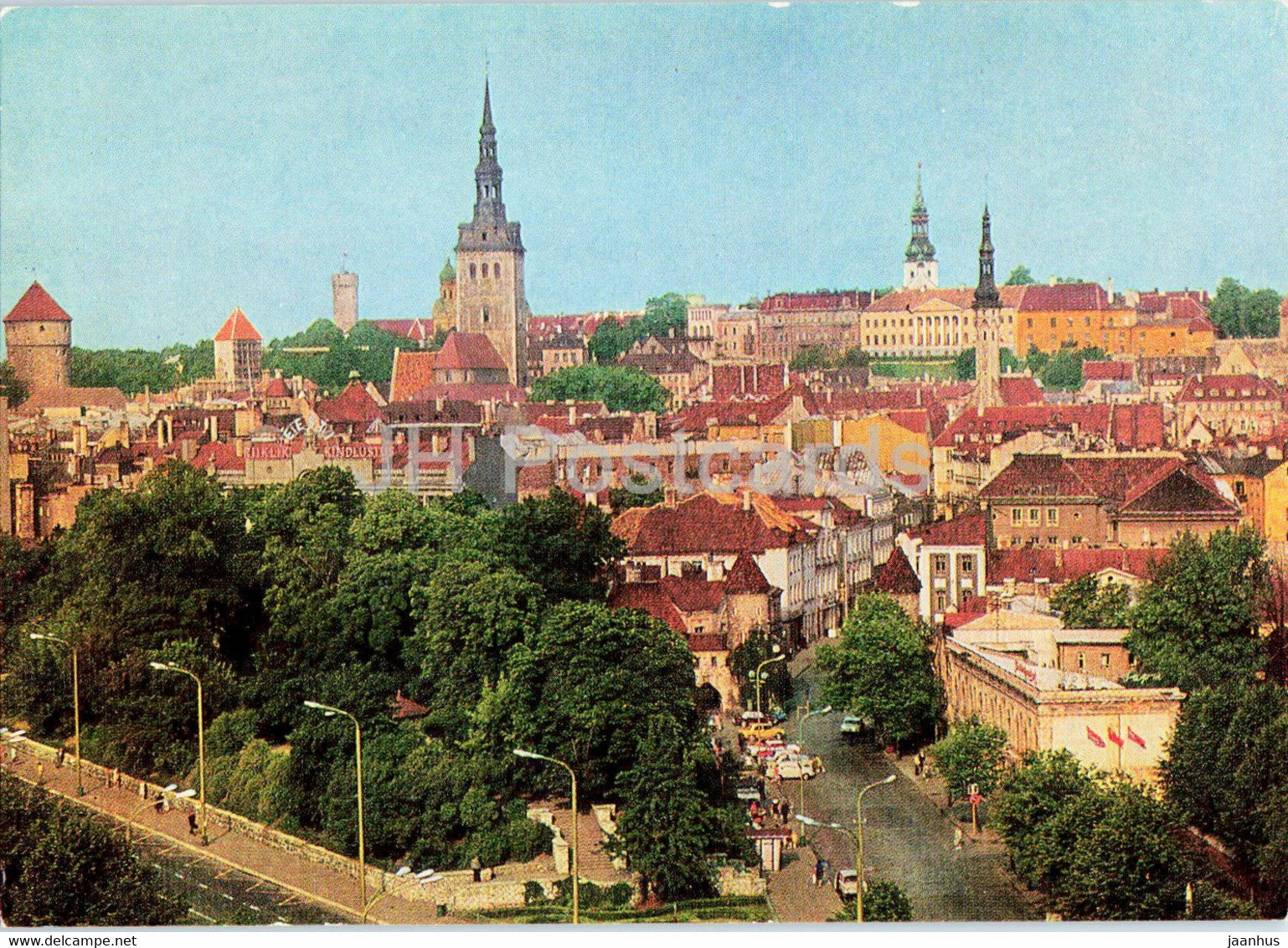 Tallinn - Old Town view - postal stationery - 1977 - Estonia USSR - unused - JH Postcards