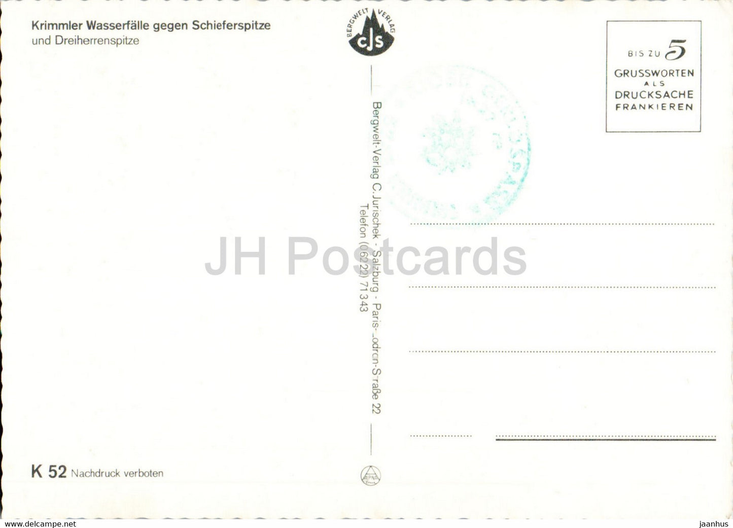 Krimmler Wasserfalle gegen Schieferspitze und Dreiherrenspitze - waterfall - Austria - unused