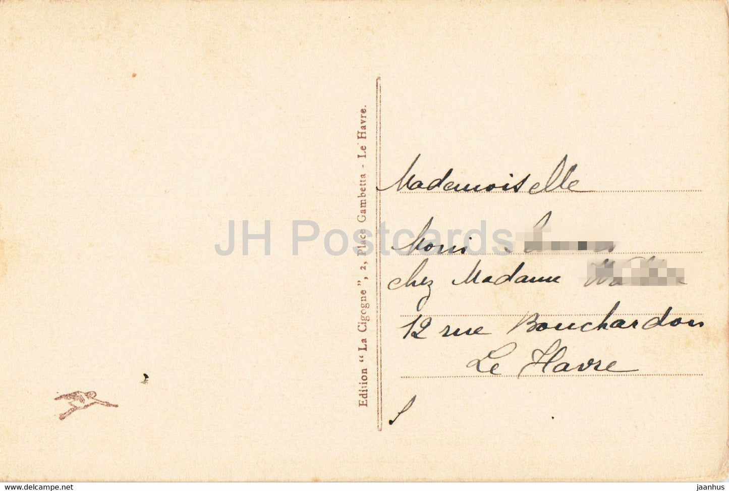 Le Havre - Tempete - 518 - alte Postkarte - Frankreich - gebraucht