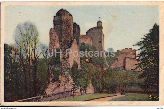 Vendome - Ruines du Chateau et Tour de Poitiers - castle ruines - old postcard - 146 - France - used - JH Postcards