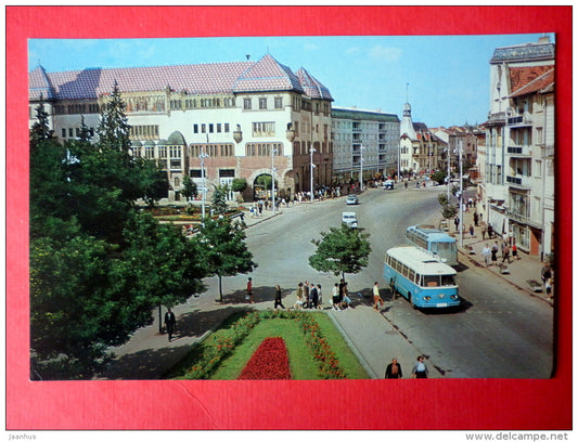 Street View - bus - Tirgu Mures - 1101 - Romania - unused - JH Postcards