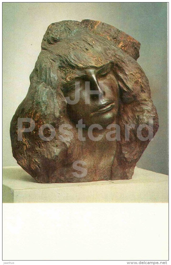 sculpture by Stepan Erzia - Paraguayan , 1941 - russian , soviet , mordvin art - unused - JH Postcards
