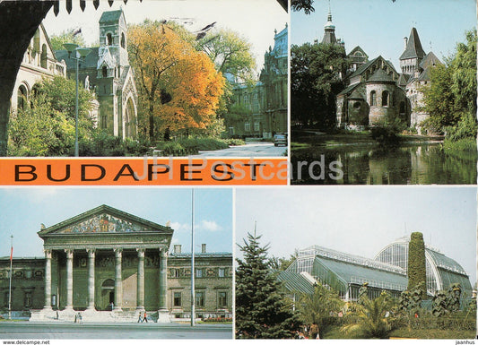 Budapest - architecture - multiview - 1979 - Hungary - used - JH Postcards