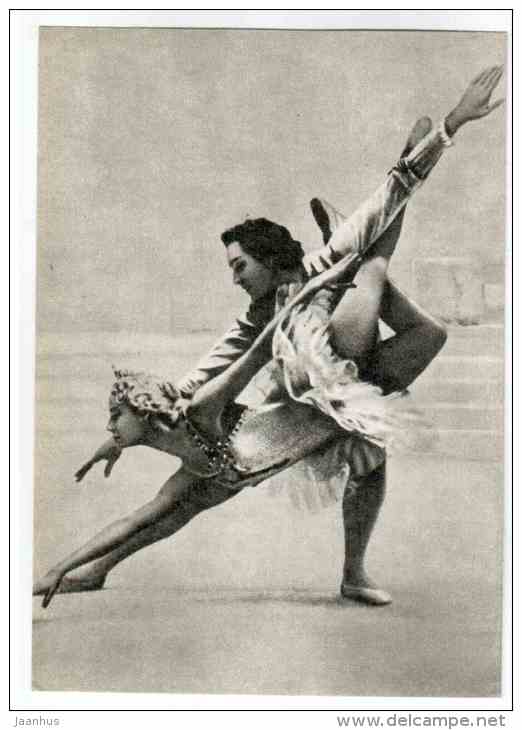 M. Plisetskaya as Aurored and N. Fadeyechev as Prince - Sleeping Beauty - Soviet ballet - 1970 - Russia USSR - unused - JH Postcards