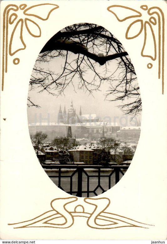 Praha - Prague - Vanocni Pozdrav z Prahy - Christmas Greetings from Prague 1971 - Czech Republic - Czechoslovakia - used - JH Postcards