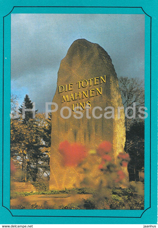 Berlin - Gedenkstatten der Sozialisten - printed on thin paper - Germany - unused - JH Postcards