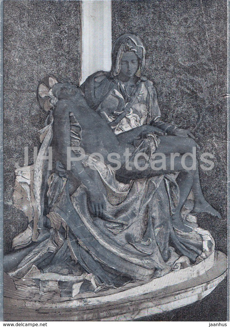 Rome - Roma - Basilica di S Pietro in Vincoli - The Mercy by Michelangelo - sculpture - Vatican - unused - JH Postcards