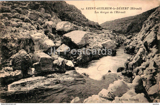 Saint Guilhem le Desert - Les Gorges de l'Herault - 14 - old postcard - France - used - JH Postcards