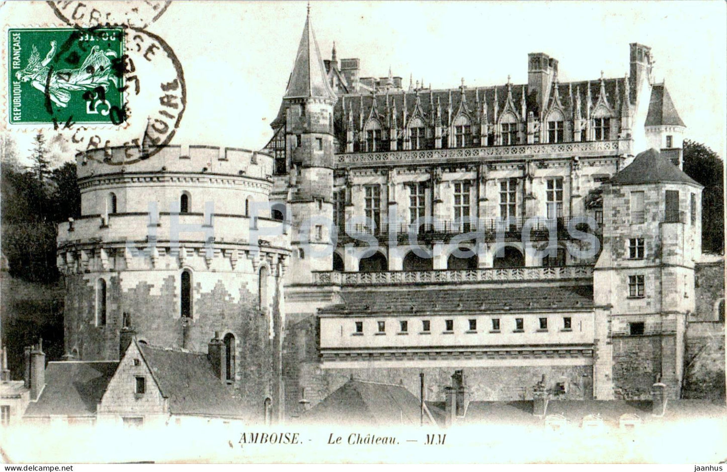 Amboise - Le Chateau - MM - castle - old postcard - France - used - JH Postcards