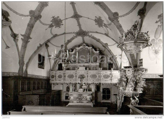 Heimat- und Schlossmuseum Burgk - Schlosskapelle mit Silbermann-Orgel - organ - Germany - 1980 gelaufen - JH Postcards
