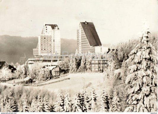 Oberhof - Interhotel Panorama - old postcard - Germany DDR - used - JH Postcards