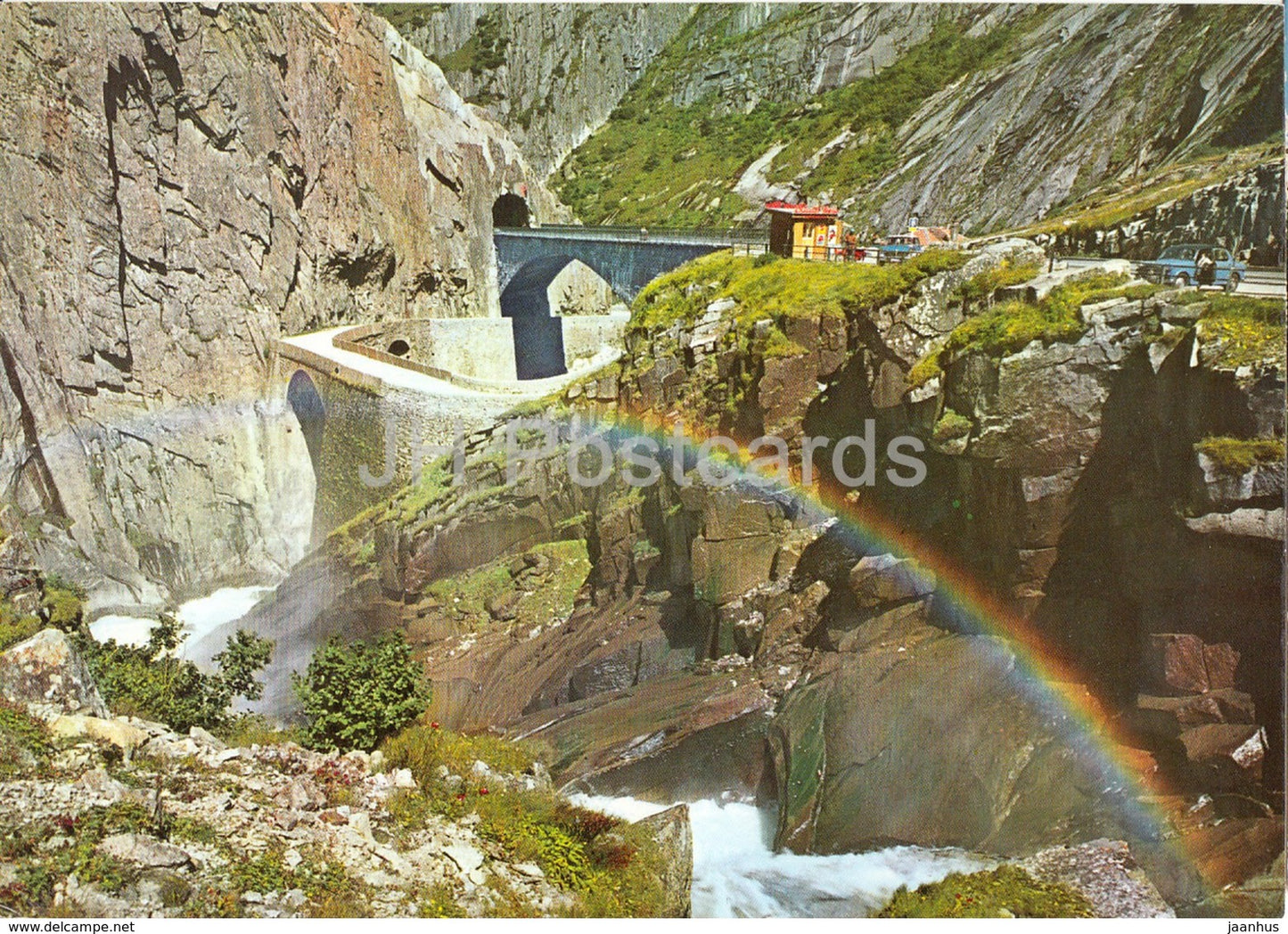 Strada del S Gottardo - Il Ponte del Diavolo - Gotthardstrasse - 670 - Switzerland - unused - JH Postcards
