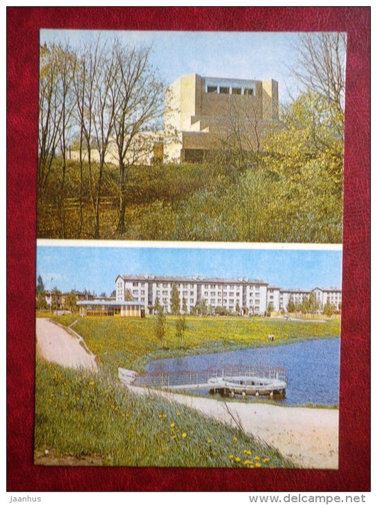 theatre Ugala - Paala district - Viljandi - 1982 - Estonia USSR - unused - JH Postcards