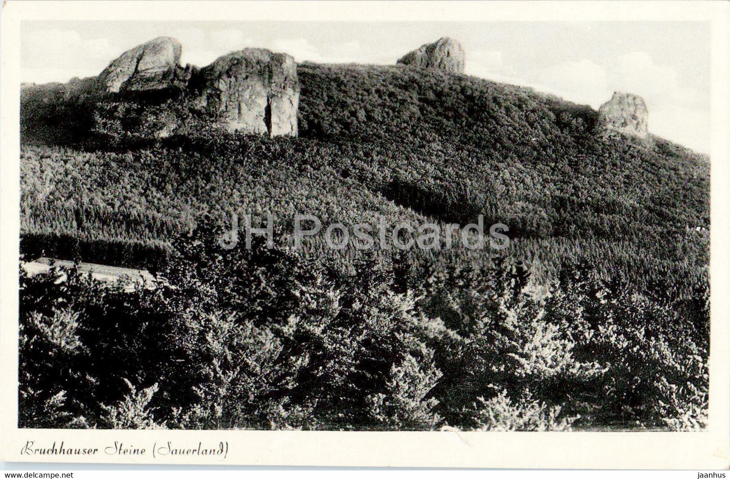 Bruchhauser Steine - Sauerland - old postcard - Germany - unused - JH Postcards