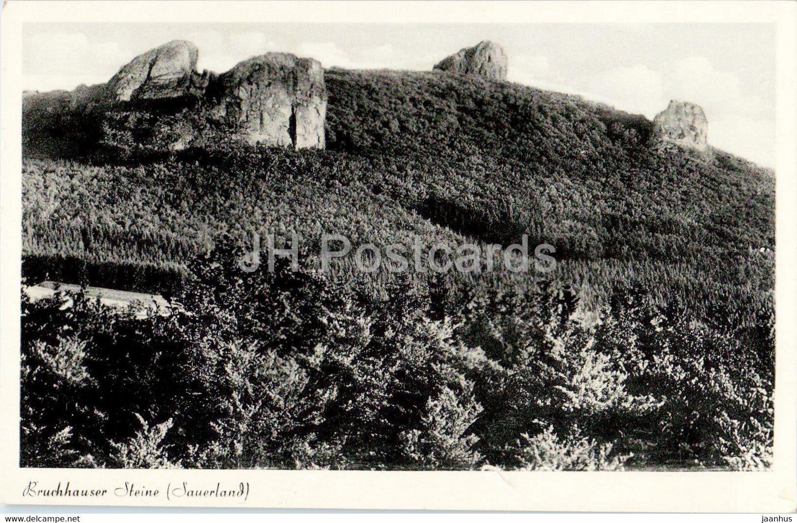 Bruchhauser Steine - Sauerland - old postcard - Germany - unused - JH Postcards