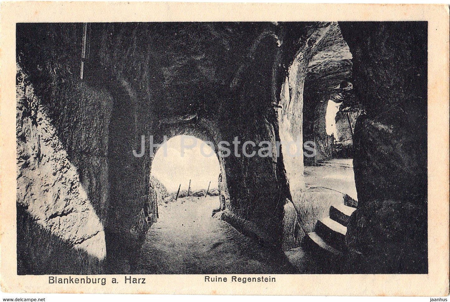 Blankenburg a Harz - Ruine Regenstein - 18021 - old postcard - 1920 - Germany - used - JH Postcards