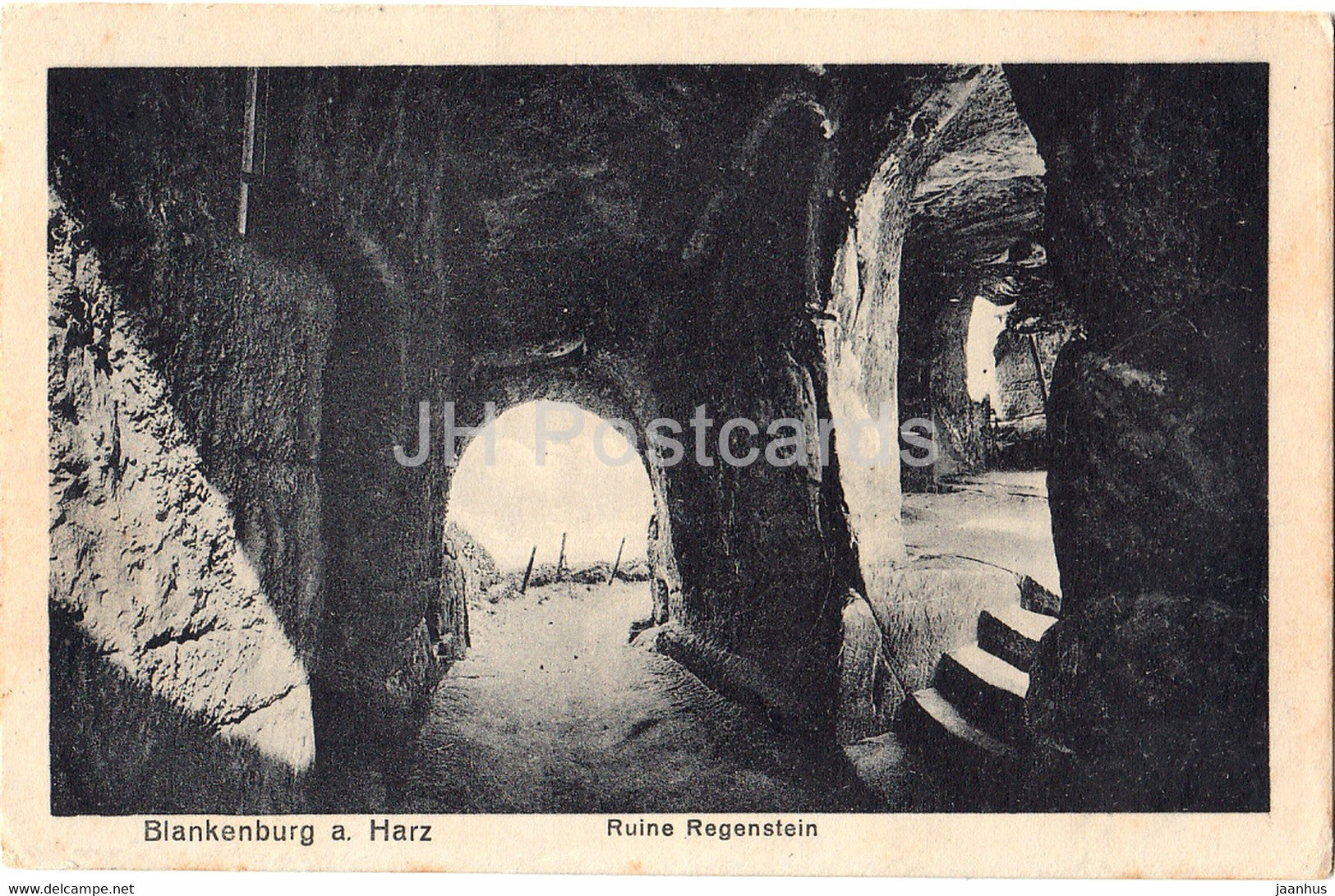 Blankenburg a Harz - Ruine Regenstein - 18021 - old postcard - 1920 - Germany - used - JH Postcards