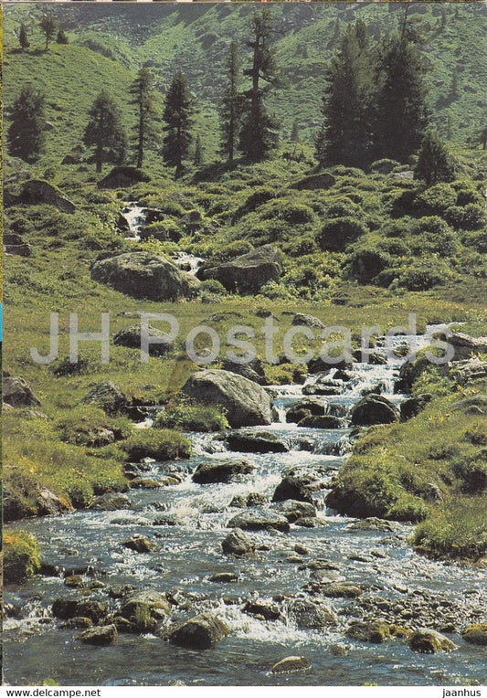 Bergbach - mountain spring - 1990 - Switzerland - used - JH Postcards
