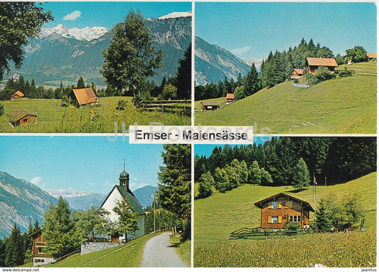 Emser Maiensasse - Ringelspitze - Kapelle - Scesaplana - restaurant Mirada - Switzerland - used - JH Postcards