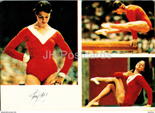 Ludmilla Tourischeva - gymnastics - Soviet champions - sports - 1974 - Russia USSR - unused - JH Postcards