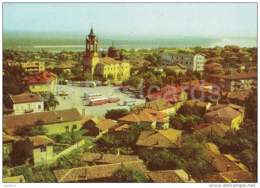 town view - bus - Svishtov - Bulgaria - unused - JH Postcards