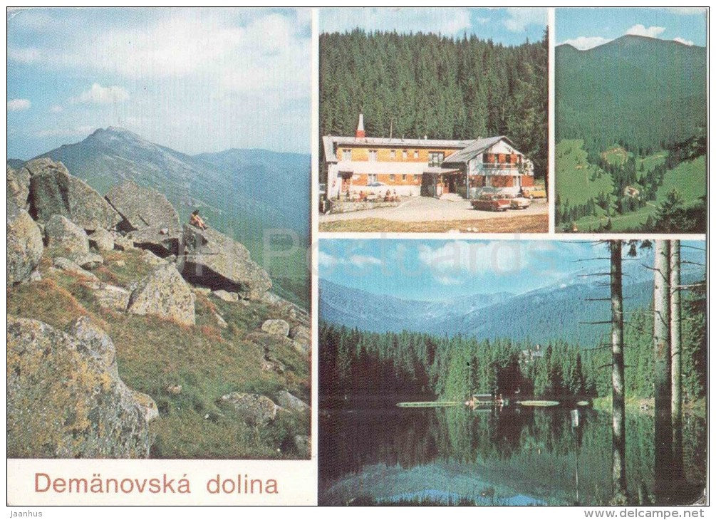 Demanovska dolina - The Low Tatras - view from Chopok to Dumbier mountains - Czechoslovakia - Slovakia - used in 1988 - JH Postcards