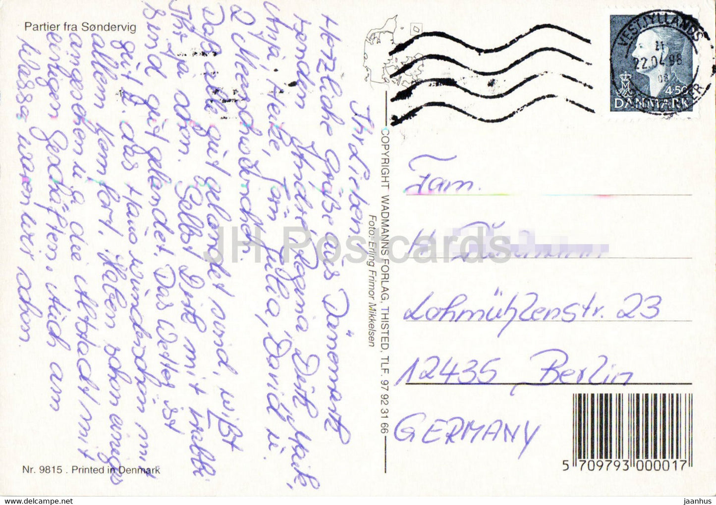 Partier fra Sondervig - town views - 1998 - Denmark - used