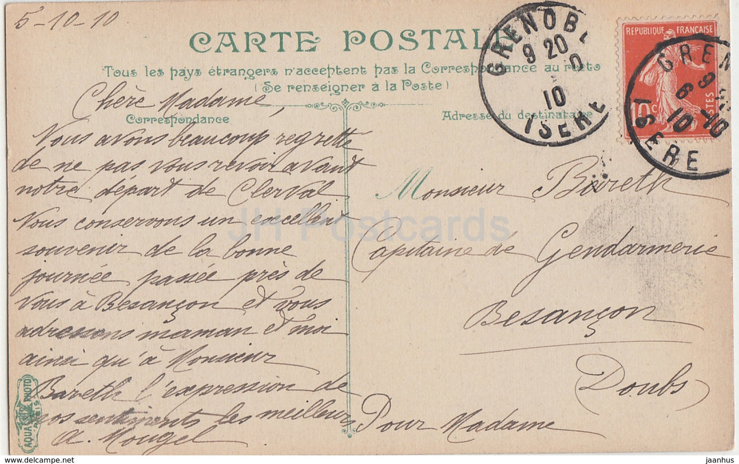 Pont de Claix - Le Drac et les Ponts - bridge - 1504 - 1910 - old postcard - France - used