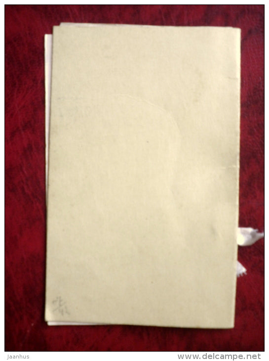 Confirmation card - pansy - flowers - 1920s-1930s - Estonia - unused - JH Postcards