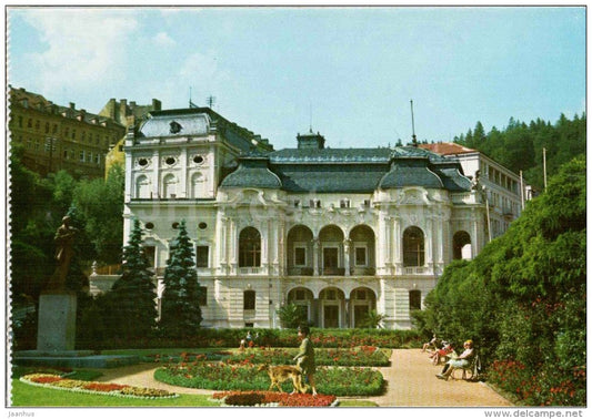 Theatre - Karlovy Vary - Karlsbad - spa - Czechoslovakia - Czech - unused - JH Postcards