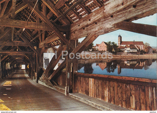 Sackingen a Rhein - Historische Holzbrucke - Switzerland - unused - JH Postcards