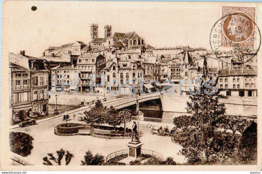 Verdun - Place Chevert et Pont Beaurepaire - square - bridge - 12 - old postcard - 1918 - France - used - JH Postcards
