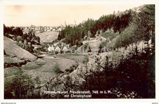 Hohenluftkurort Freudenstadt 740 m mit Christophstal - old postcard - Germany - used - JH Postcards