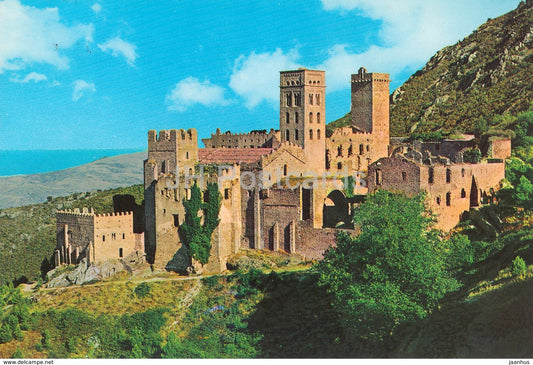 Monasterio de San Pedro de Roda - monastery - 2109 - Spain - used - JH Postcards