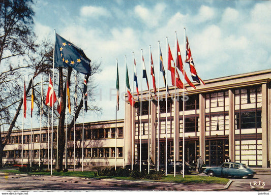 Strasbourg - Maison de l'Europe - The House of Europe - car - France - 1972 - used - JH Postcards