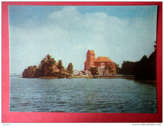 On the Way to the Castle Island - Trakai - 1966 - Lithuania USSR - unused - JH Postcards