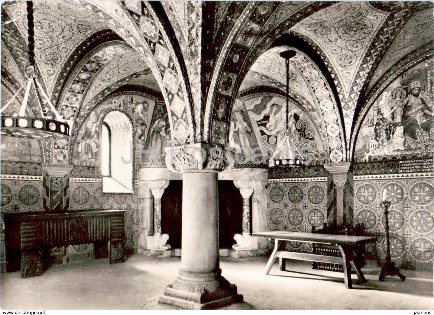 Bildpostkarte der Wartburgstiftung - Die Wartburg - Die Elisabethkemenate im Palas - old postcard - Germany DDR - unused - JH Postcards