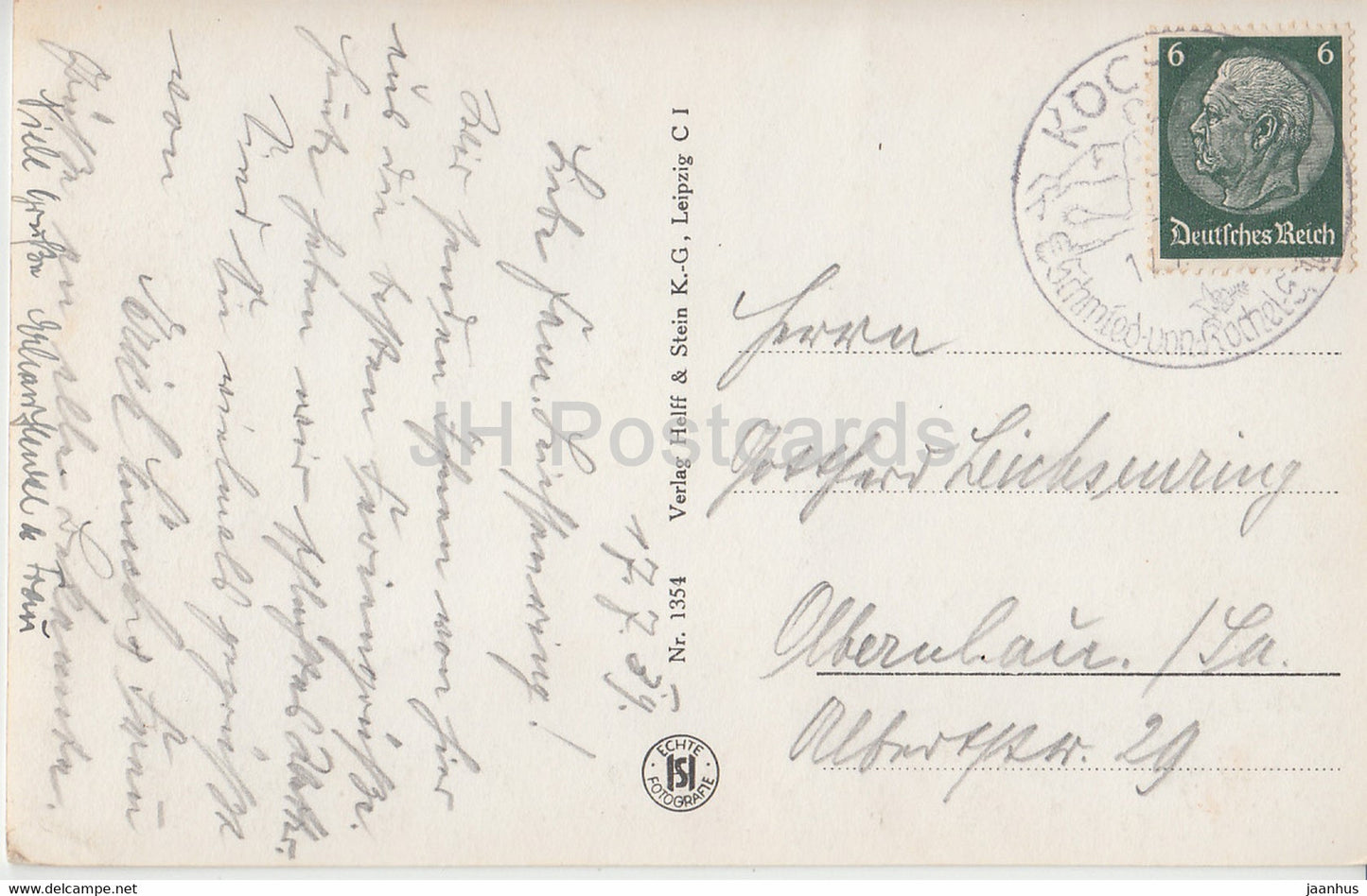 Kochelsee - Walchen See - 1354 - old postcard - 1939 - Germany - used