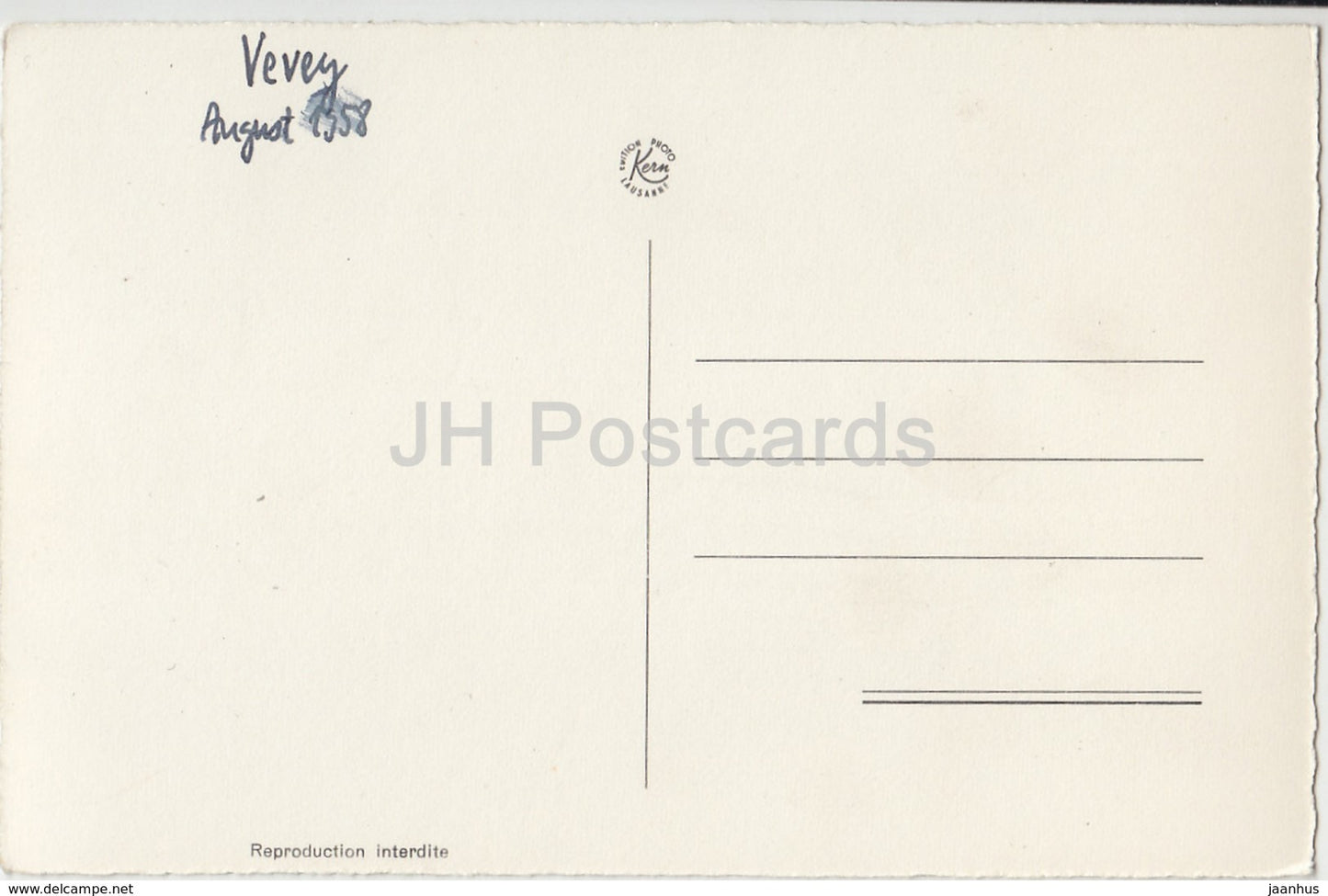 Vevey - Interieur de l'Eglise St.-Martin - 2049 - Switzerland - 1958 - used