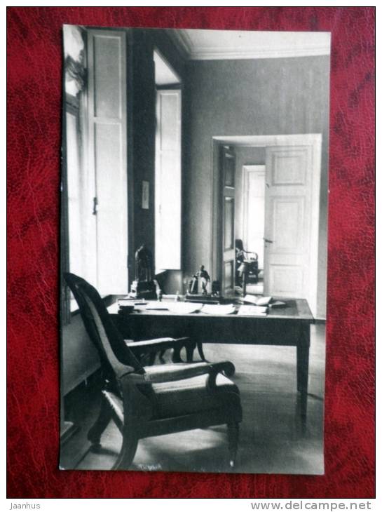 Leningrad - St. Petersburg - Pushkin cabinet corner - museum - Russia - USSR - unused - JH Postcards