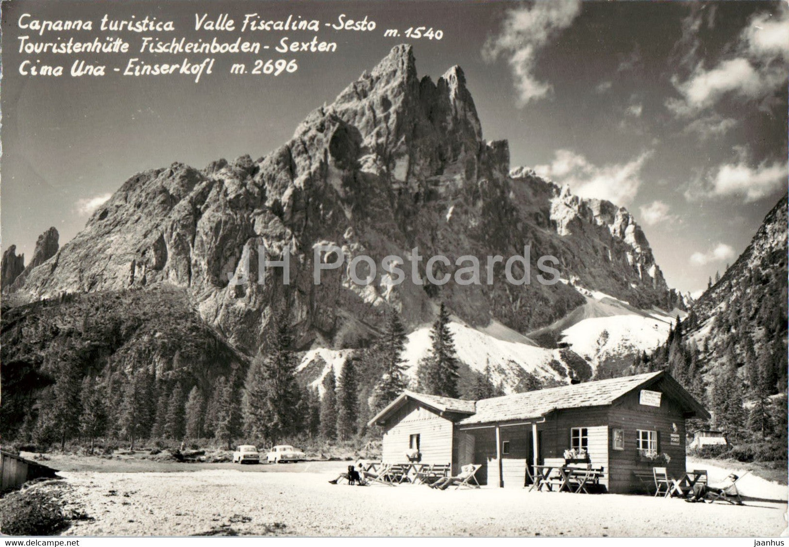 Capanna Turistica - Val Fiscalina - Sesto - Fischleinboden - Sexten - Cima Uno - Einserkofl - 1960 - Italy - used - JH Postcards