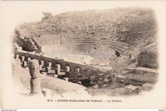 Ruines Romaines De Timgad - Le Theatre - 5 - ancient world - old postcard - Algeria - unused - JH Postcards