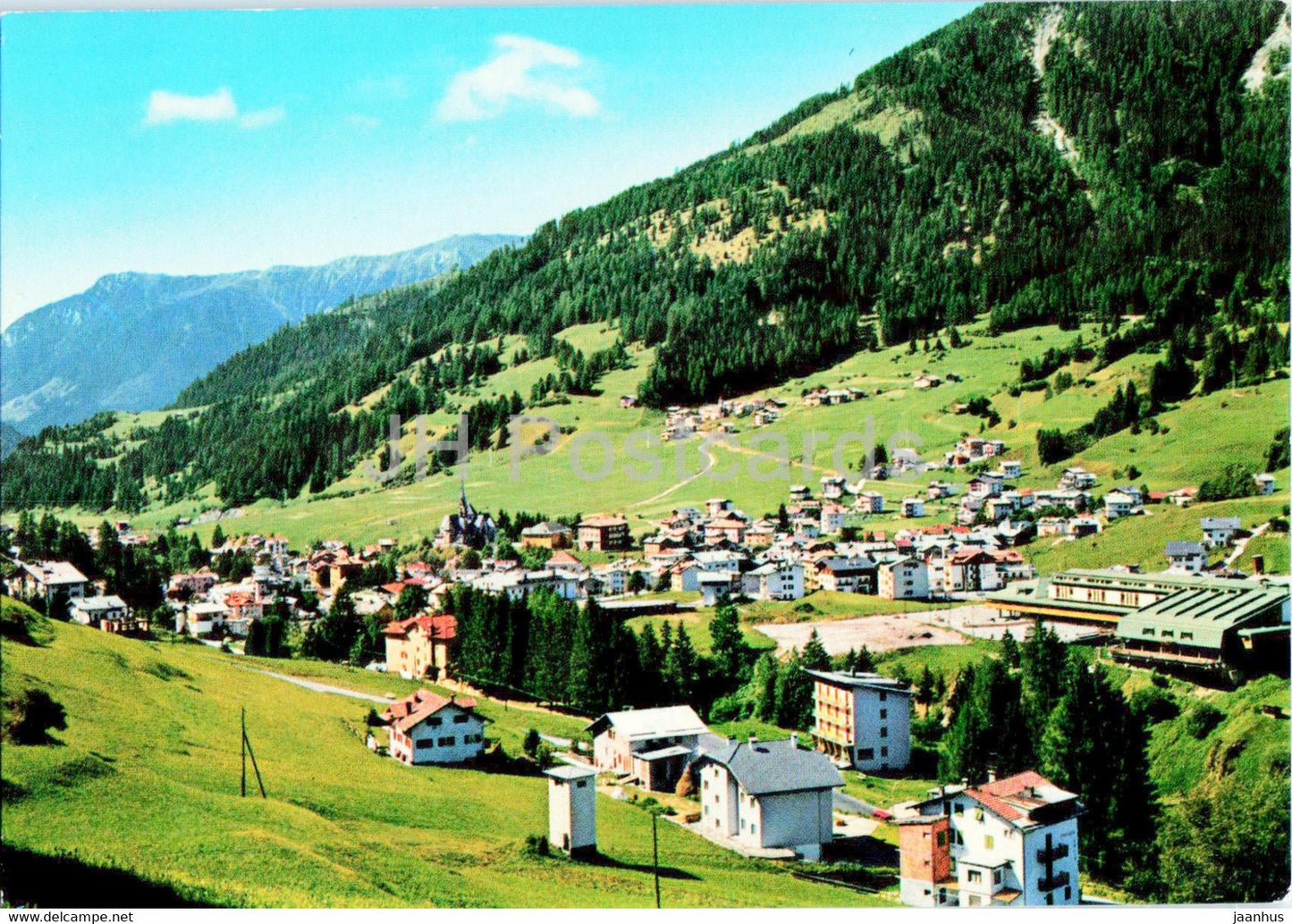 Dolomiti - Moena 1200 m - Panorama - General view - 5013 - Italy - unused - JH Postcards