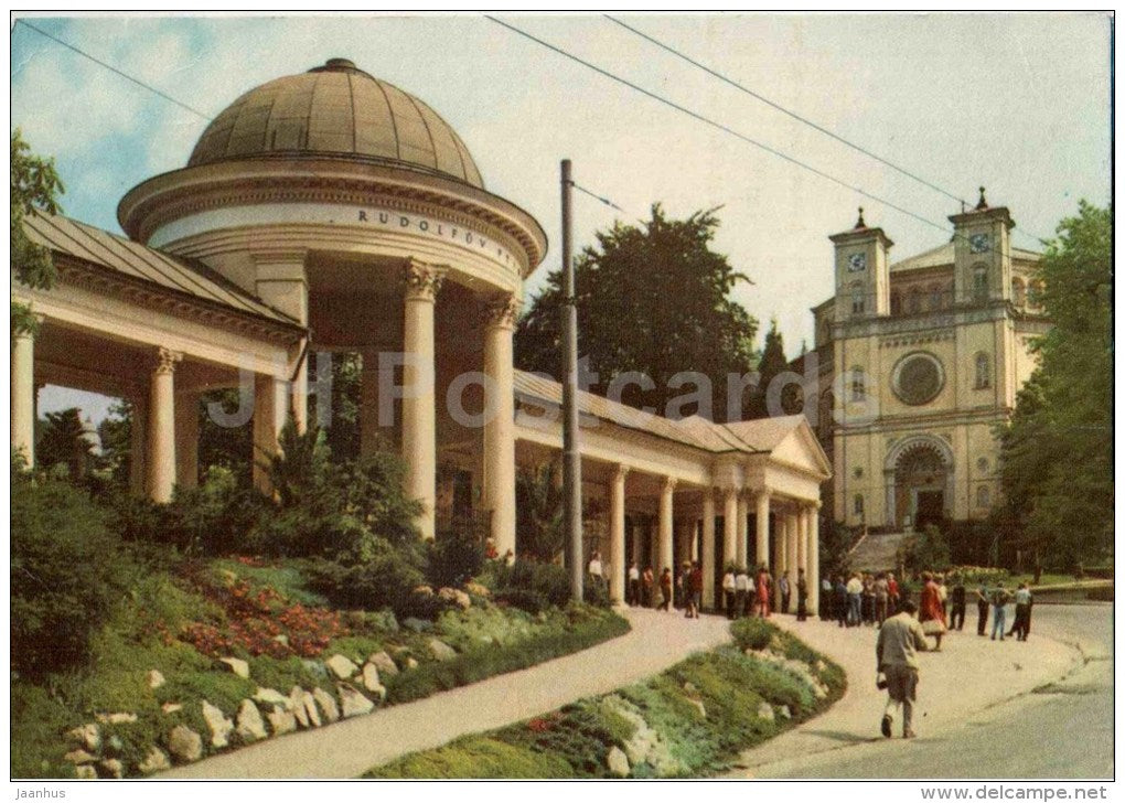 Marianske Lazne - Marienbad - Rudolf source - Czechoslovakia - Czech - used 1967 - JH Postcards