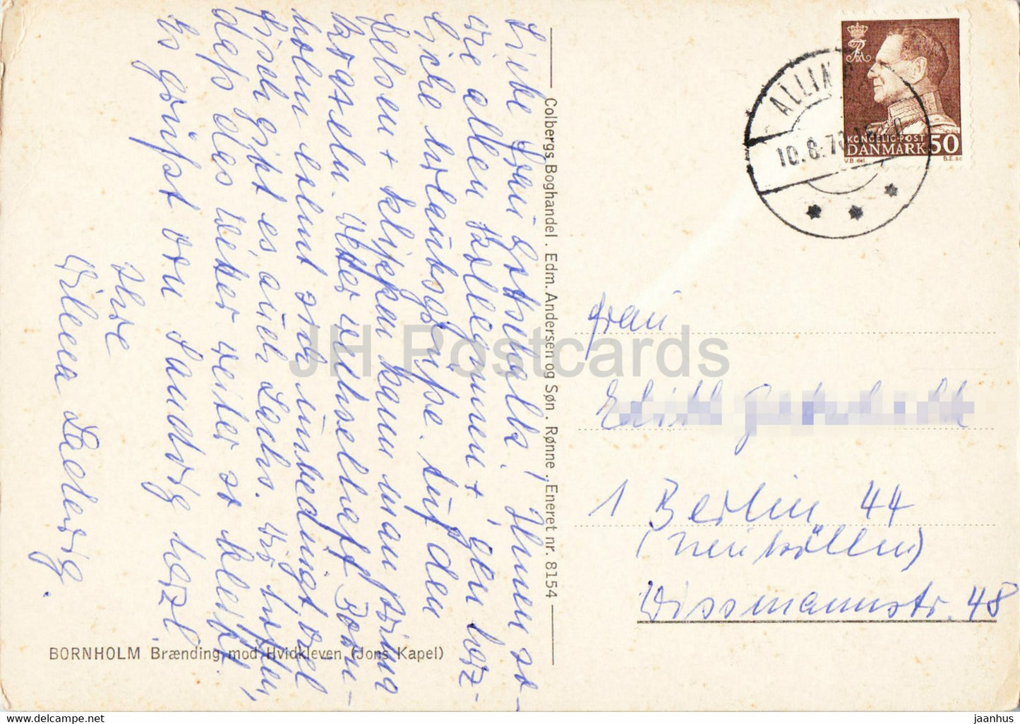 Bornholm - Braending - Hvidkleven - 1970 - Danemark - occasion