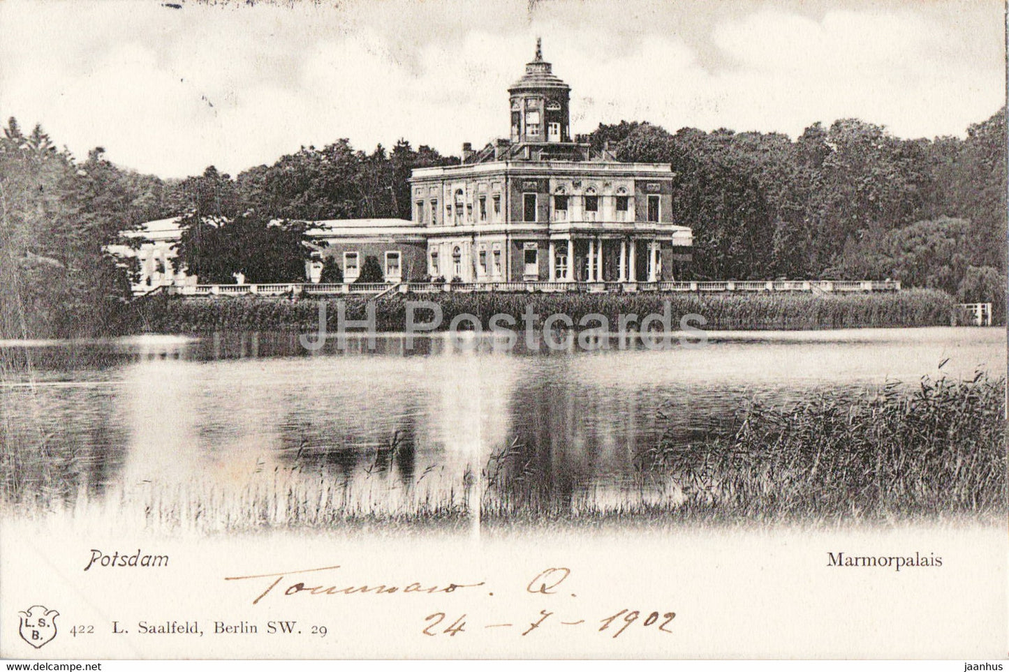 Potsdam - Marmorpalais - old postcard - 1902 - Germany - used - JH Postcards