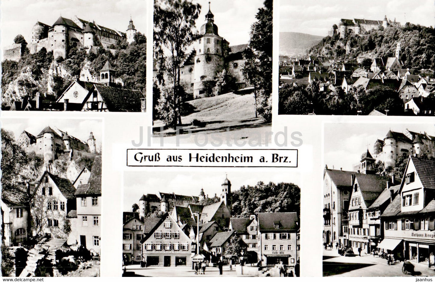 Gruss aus Heidenheim a Brz - old postcard - 1961 - Germany - used - JH Postcards