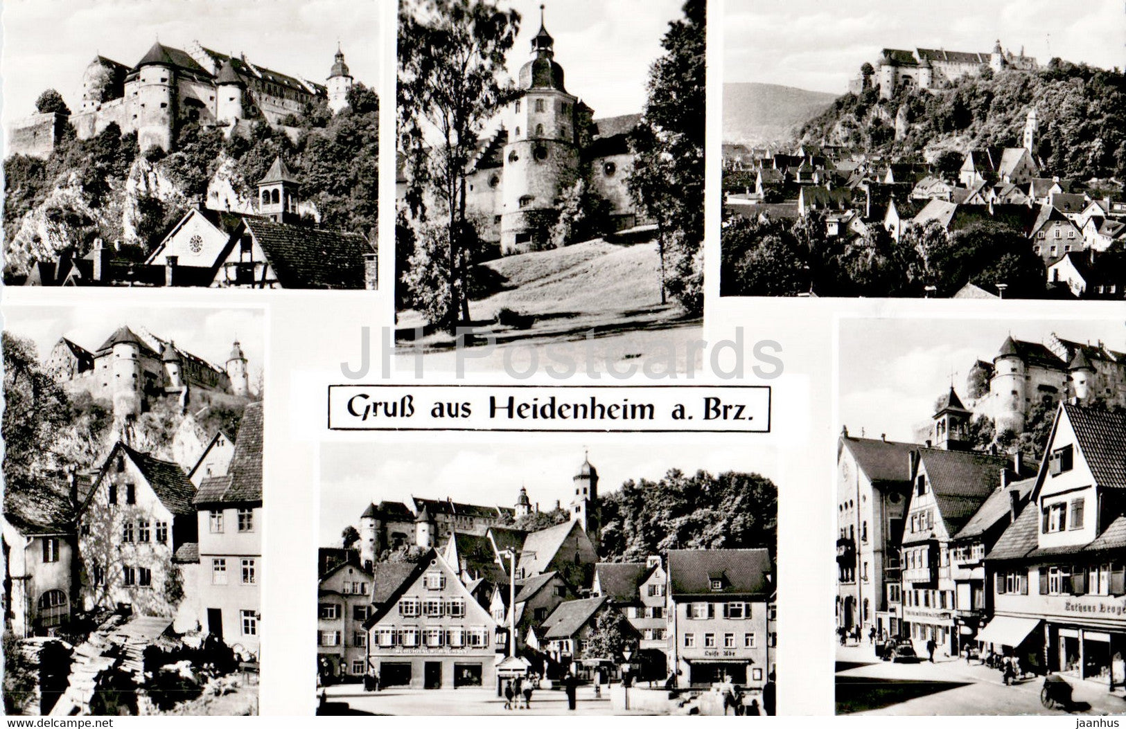 Gruss aus Heidenheim a Brz - old postcard - 1961 - Germany - used - JH Postcards